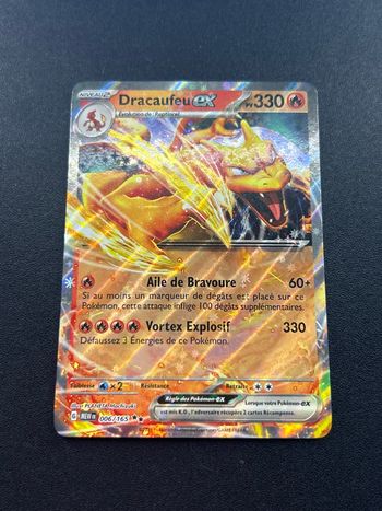 Carte Pokémon Dracaufeu Ex 006/165 série 151 Pokémon 