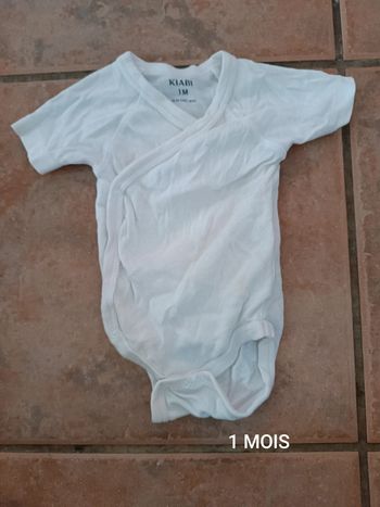 Body garçon 1 MOIS