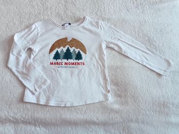 T-shirt manches longues noël Okaïdi 6 ans