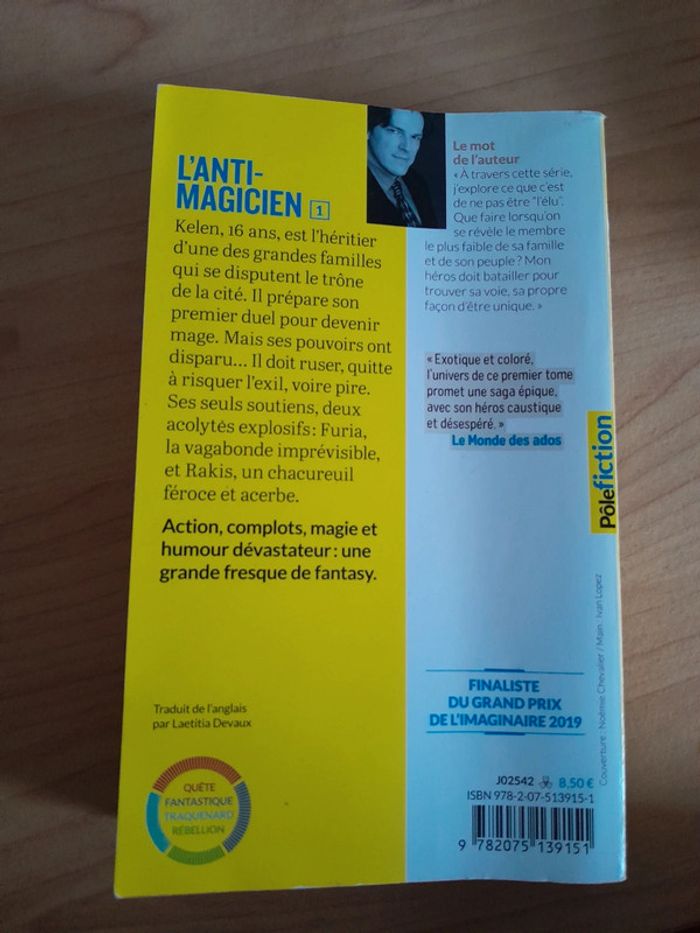 Livre l'anti-magicien - photo numéro 3