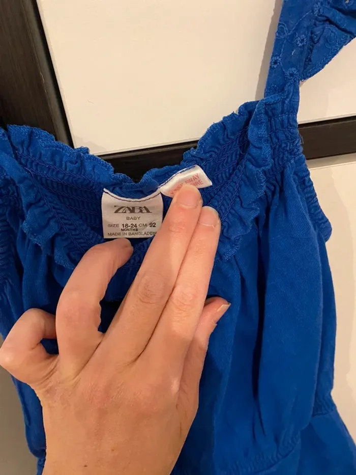 Combinaison bleue Zara - photo numéro 2