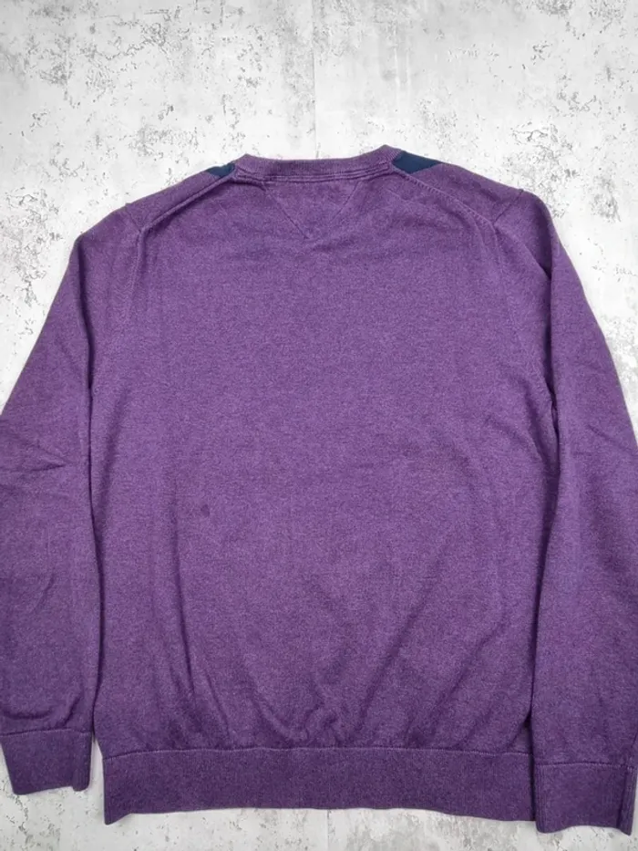 Pull col V Tommy Hilfiger violet, XL Hommes - photo numéro 4