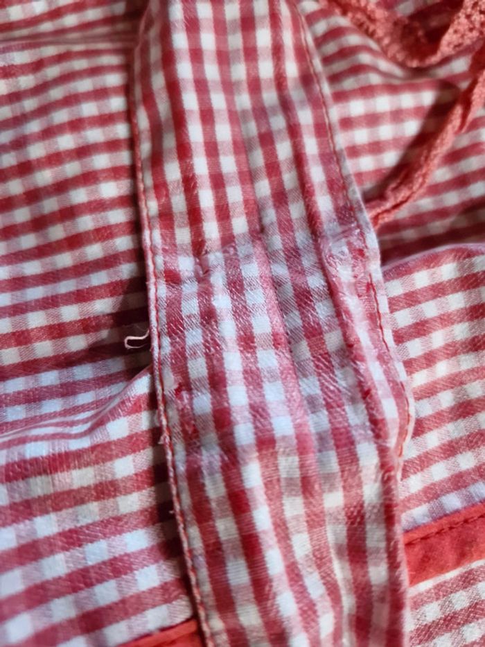 Imperméable vichy rouge - photo numéro 8