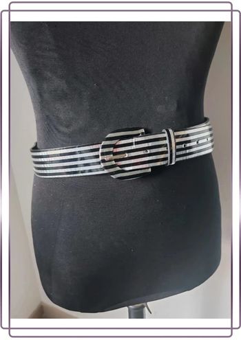 Ceinture noir et argenté