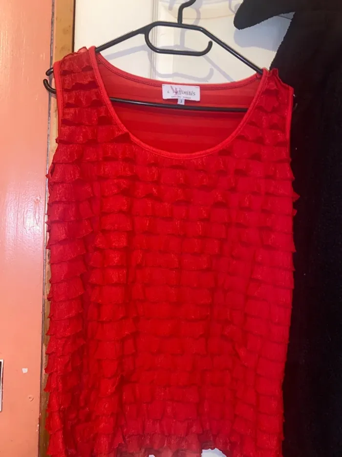 Débardeur à volant