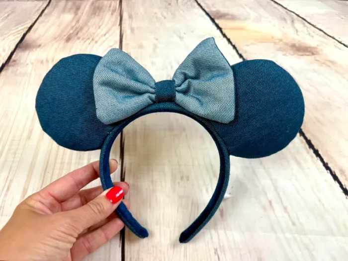 Ears serre-tête oreilles de Minnie en jeans - exclusivité Tokyo Disneyland - photo numéro 4