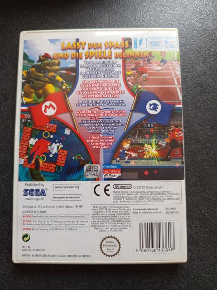 Nintendo - Wii - Mario & Sonic aux Jeux olympiques - photo numéro 2