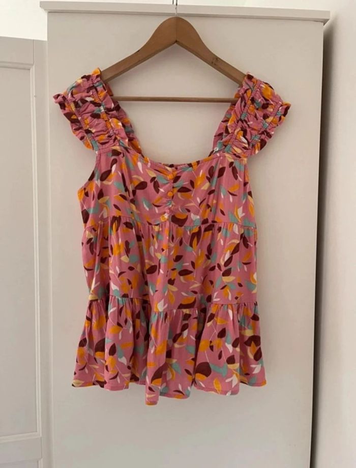 Belle blouse fluide Promod en gaze de coton 🌸 M 38 40 - photo numéro 5