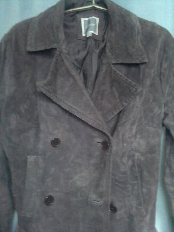 Veste trench en cuir Étam - photo numéro 2