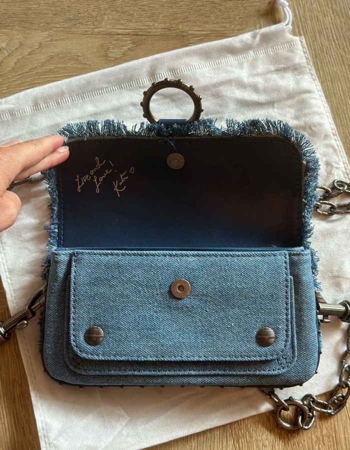 Sac Kate Wallet Glitter Storm édition Kate Moss bleu jean - Zadig&voltaire - photo numéro 9