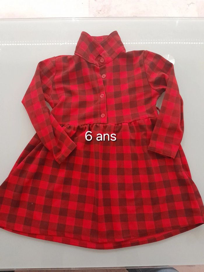 Robe ml à carreaux 6 ans