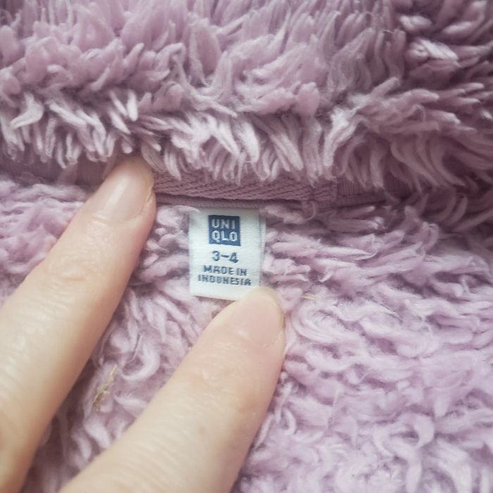 Veste zippée doudou rose 3/4 ans Uniqlo - photo numéro 2