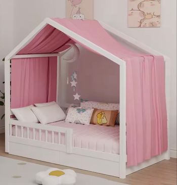 Rideau, toile, auvent, baldaquin, couvre lit