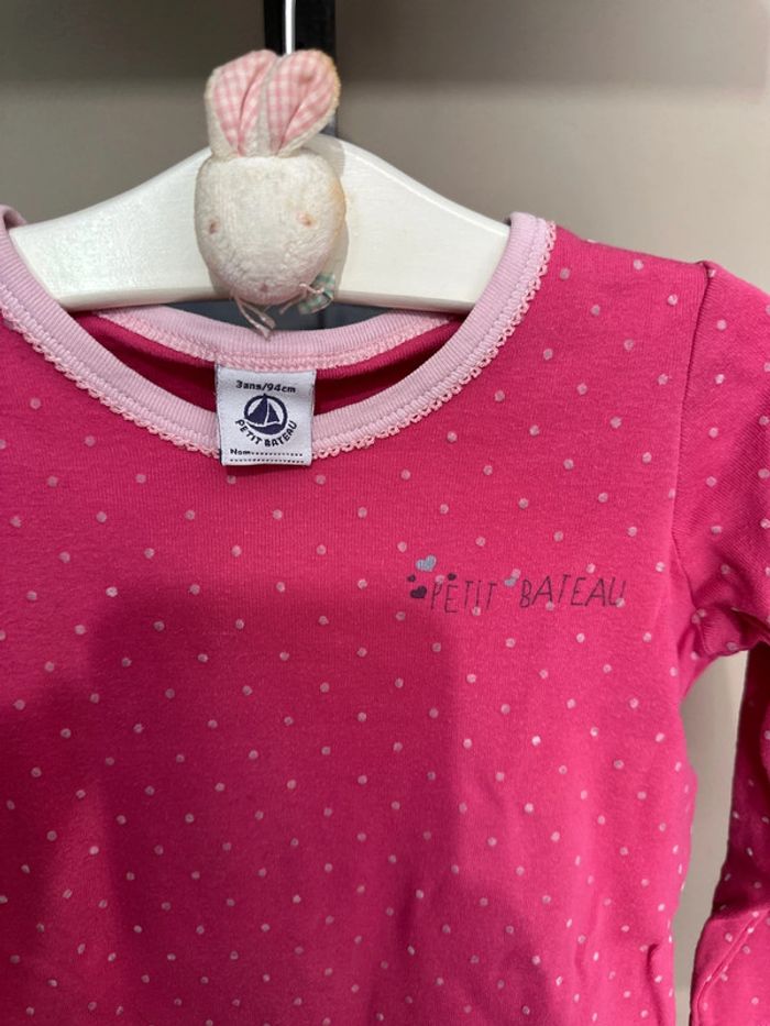 Chemise de nuit fille petit bateau 3 ans manches longue - photo numéro 2