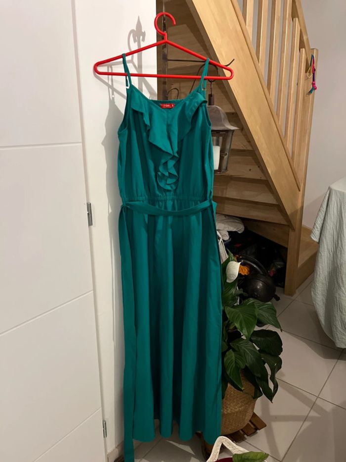 Robe été vert foncé