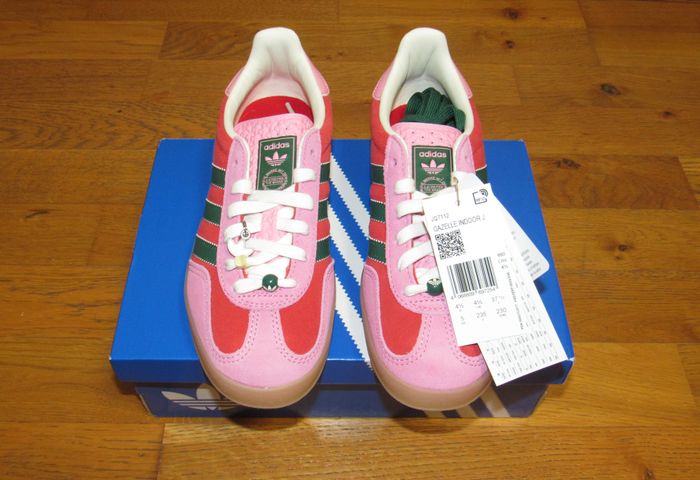 Adidas Originals Gazelle - Better Scarlet / Bliss Pink / Dark Green - 37 1/3 - photo numéro 2