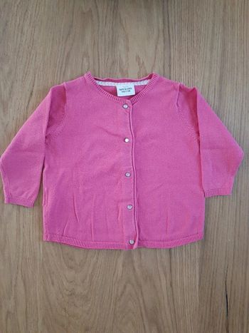 Gilet rose bébé 9 mois 71 cm