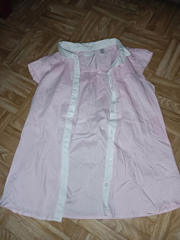 Chemise sans manches Okaïdi fille taille 12 ans en très bon état