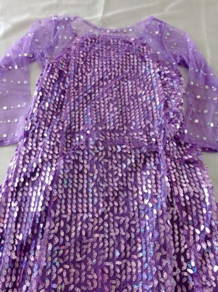 Déguisement robe princesse violette sequin 6ans - photo numéro 4