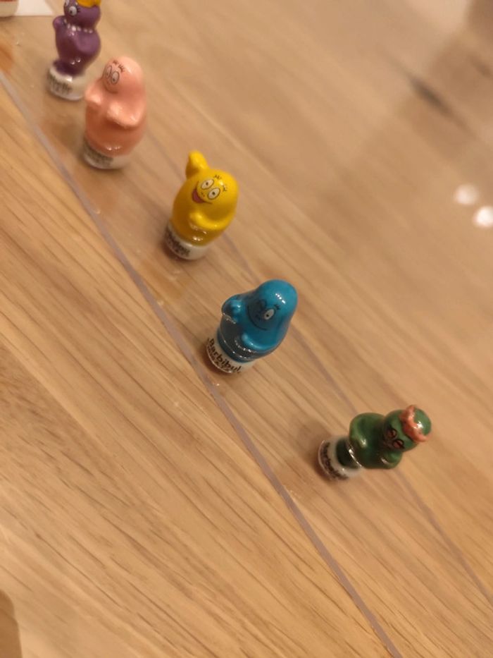 Lot de 8 figurines en céramique barbapapa - photo numéro 3