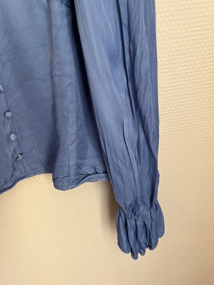 Blouse bleu Zara taille S - photo numéro 6