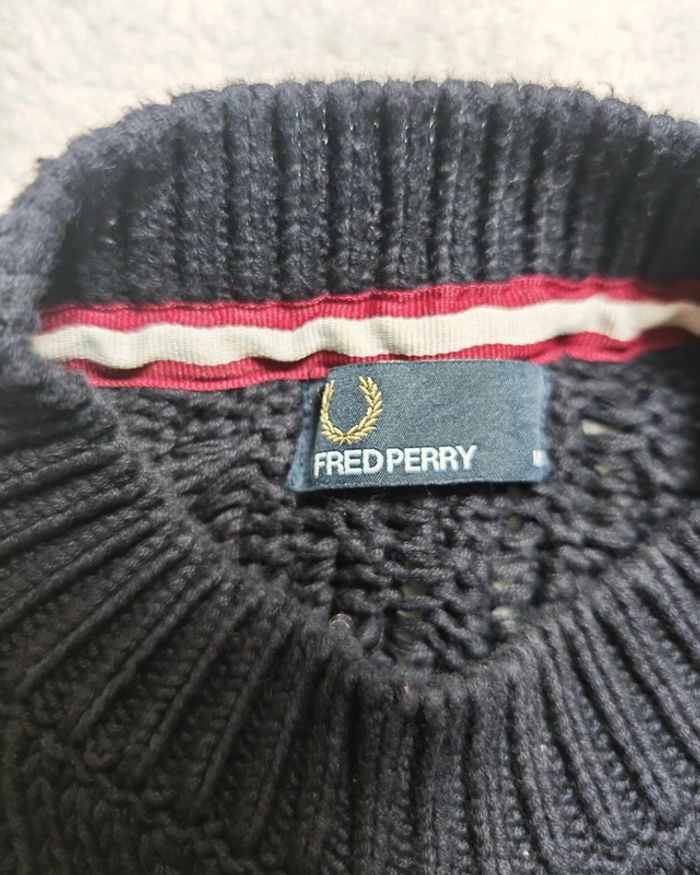 Magnifique pull torsadé Fred Perry taille M - photo numéro 7