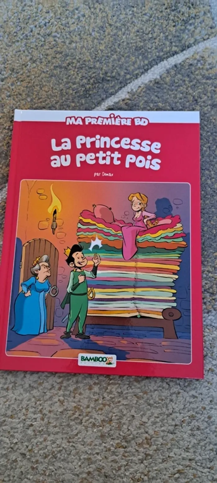 Livre 1ere BD, la princesse aux petits pois