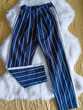 Pantalon rayé fluide 10 ans