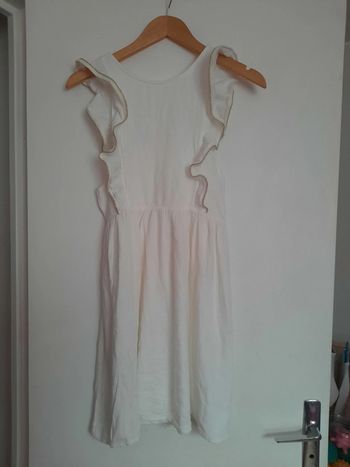Robe blanche 12ans NEUVE