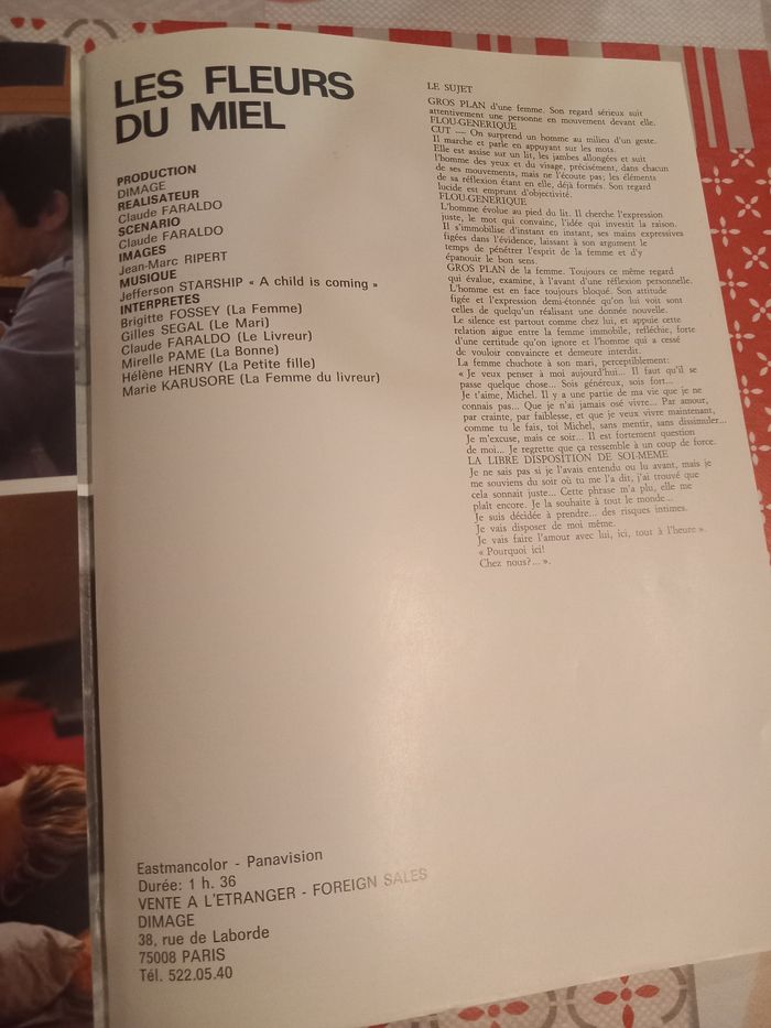 Affiche et synopsis du film : Les fleurs du miel - photo numéro 3