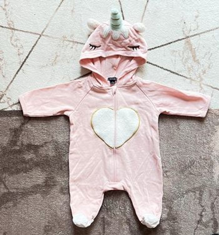 Pyjama à capuche licorne Kiabi 1 mois