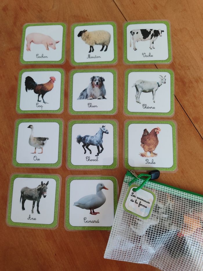 Figurines et jeu éducatif animaux de la ferme - photo numéro 4