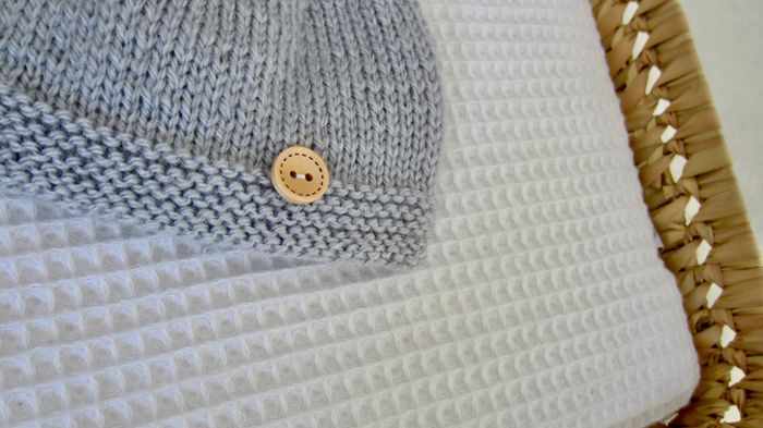 Bonnet/chapeau coloris gris 0/1 mois - photo numéro 2