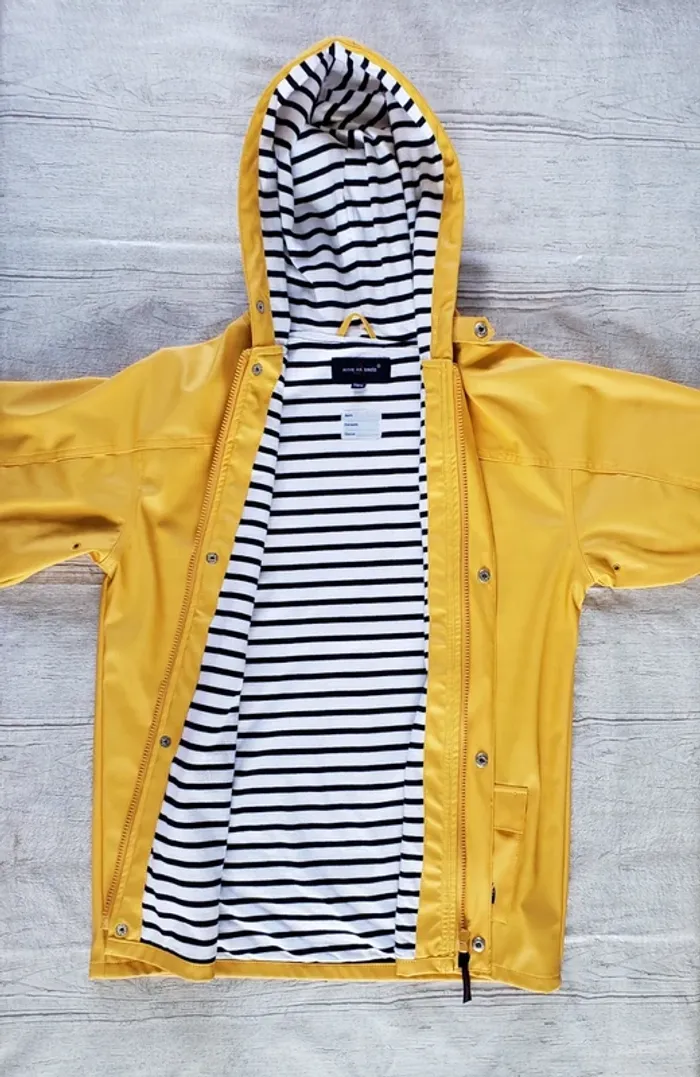 Imperméable Anne Ar Breiz garçon 14 ans jaune moutarde - photo numéro 4