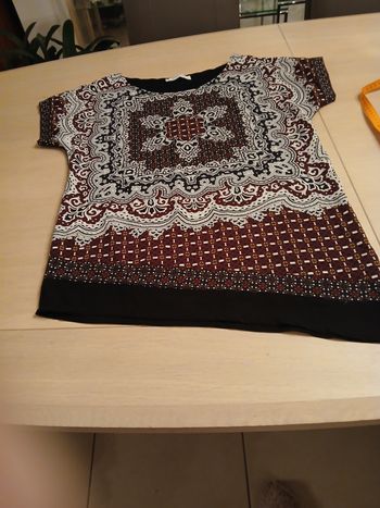 Tunique femme manches courtes forme trapèze 