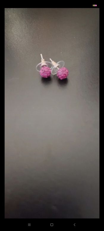 Boucle d'oreille brillante