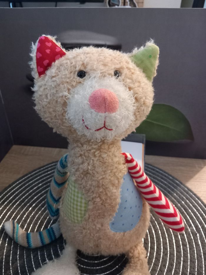 Peluche doudou chat sigikid 30cm - photo numéro 2