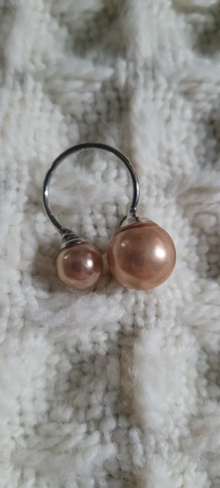 Bague réglable perles