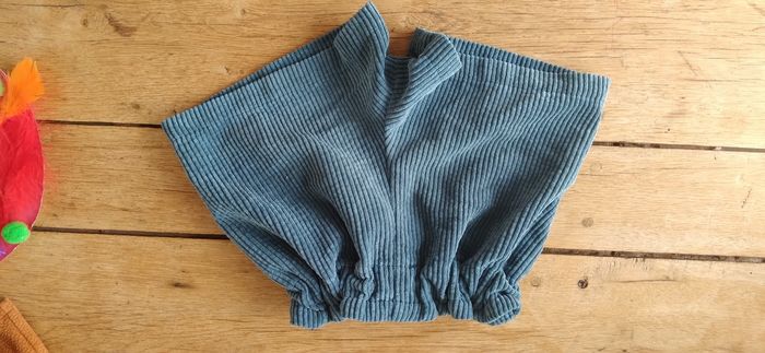 Short velours côtelé bleu 4 ans - photo numéro 4