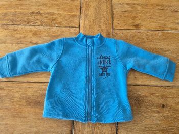 Veste polaire zipper bleu 3 mois In Extenso