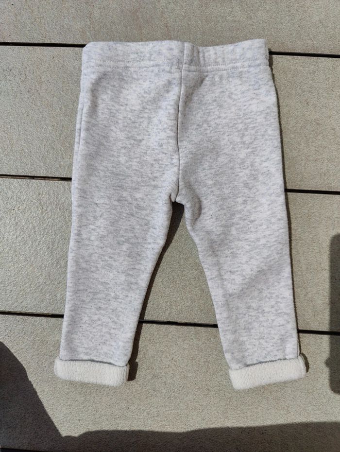 Pantalon fille gris clair Tao 12 mois - photo numéro 3