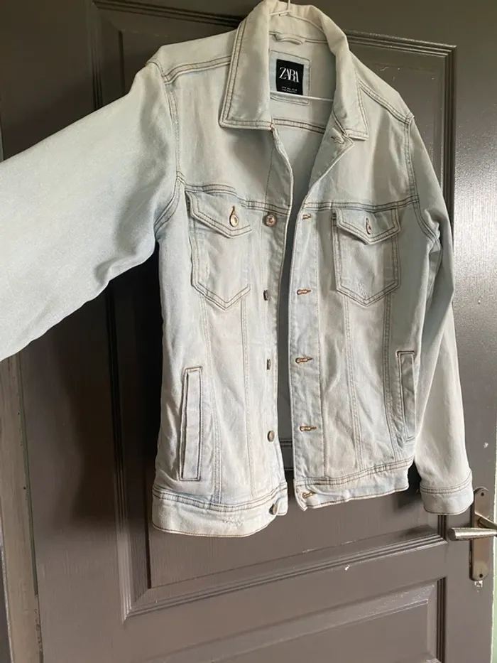 Veste en jean Homme Zara taille M - photo numéro 2