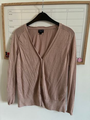 Gilet rose pailleté Cyrillus L TBE