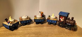 Train porte bougies de Noël