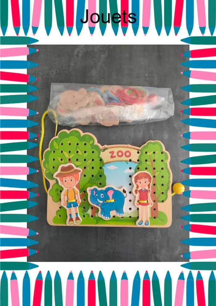 jeux d'enfilage bois - playtive - photo numéro 2