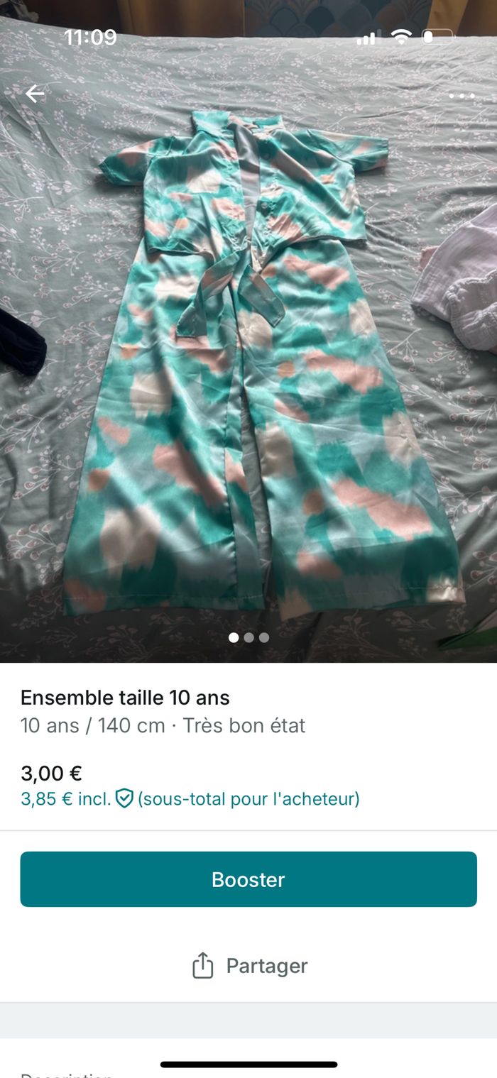 Ensemble taille 10 ans