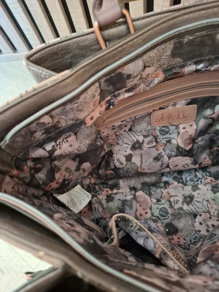 Sac à main et bandoulière Anekke marron theme espace lune spacial - photo numéro 15