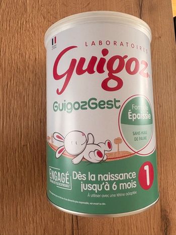 Boîte de lait guigoz gest 1er âge 
