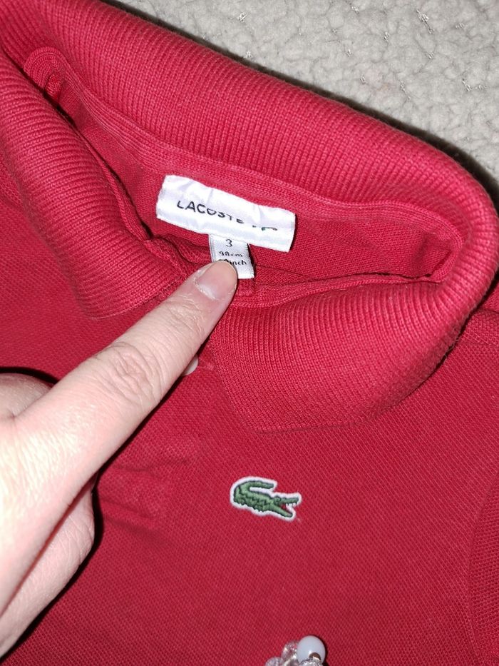Polo lacoste rouge - photo numéro 6