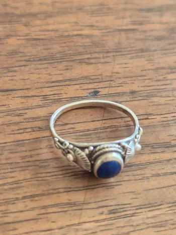 Bague en argent 925 et lapis-lazuli